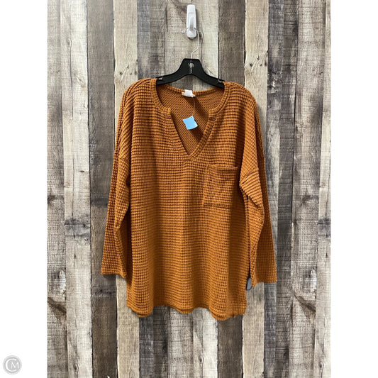 Sweater By Bibi In Brown, Size: L