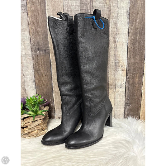 Boots Luxury Designer By Gucci In Black, Size: 10.5