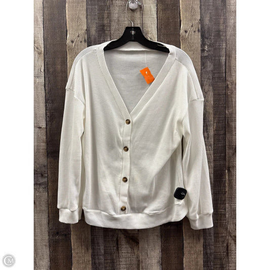 Top Long Sleeve By Cmf In White, Size: S