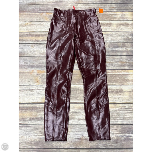 Pants Leggings By Spanx In Maroon, Size: L