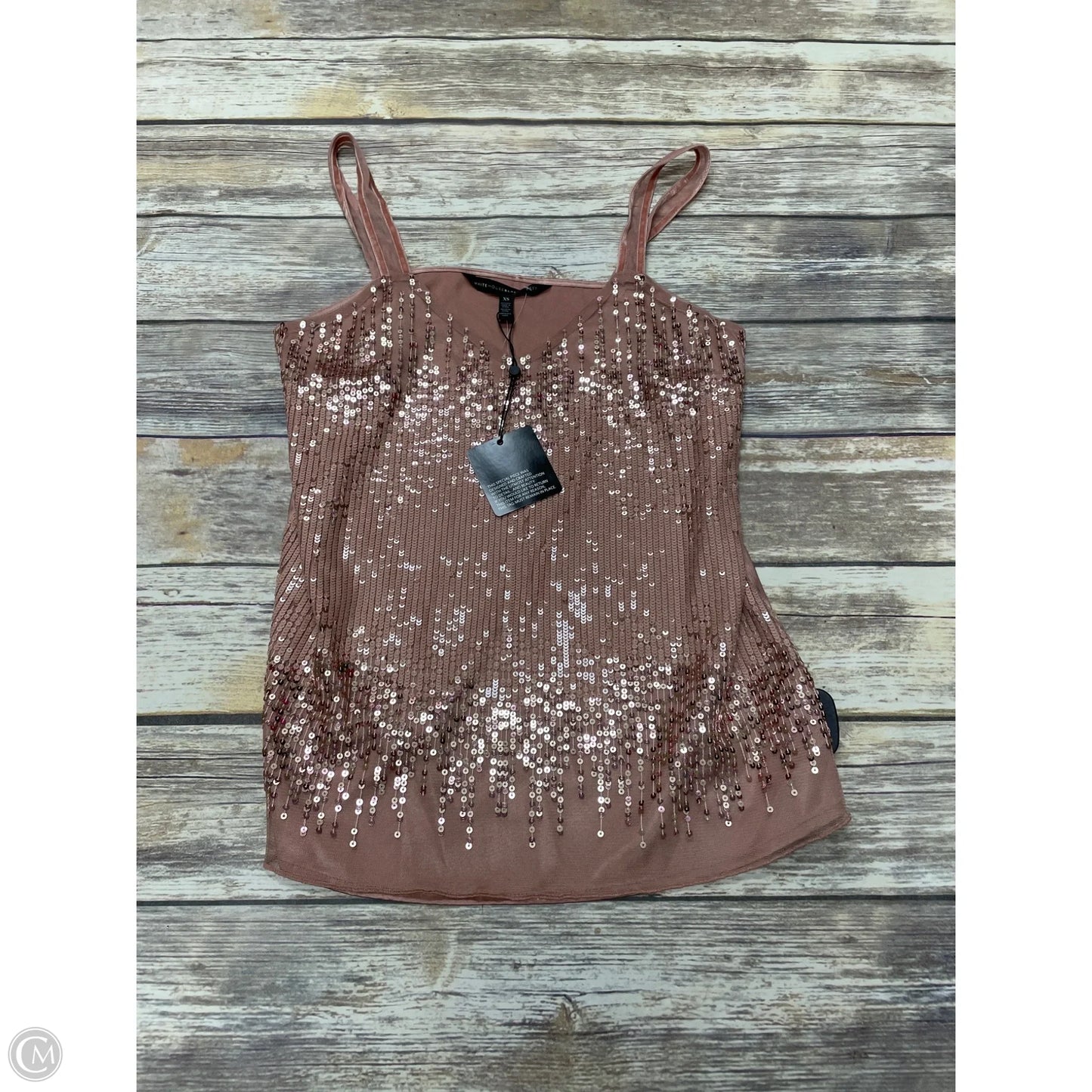 Top Sleeveless By White House Black Market In Peach, Size: Xs