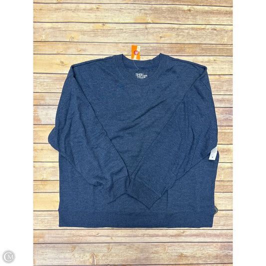 Sweatshirt Crewneck By Time And Tru In Blue, Size: 3x