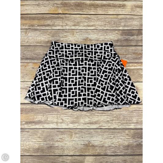 Athletic Skort By Gottex In Black & White, Size: M