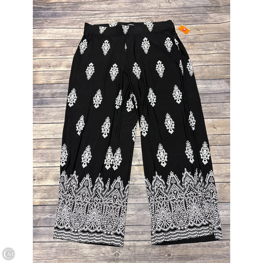 Pants Wide Leg By Roz And Ali In Black & White, Size: 2x