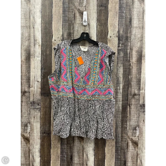Top Sleeveless By Savanna Jane In Multi-colored, Size: 2x
