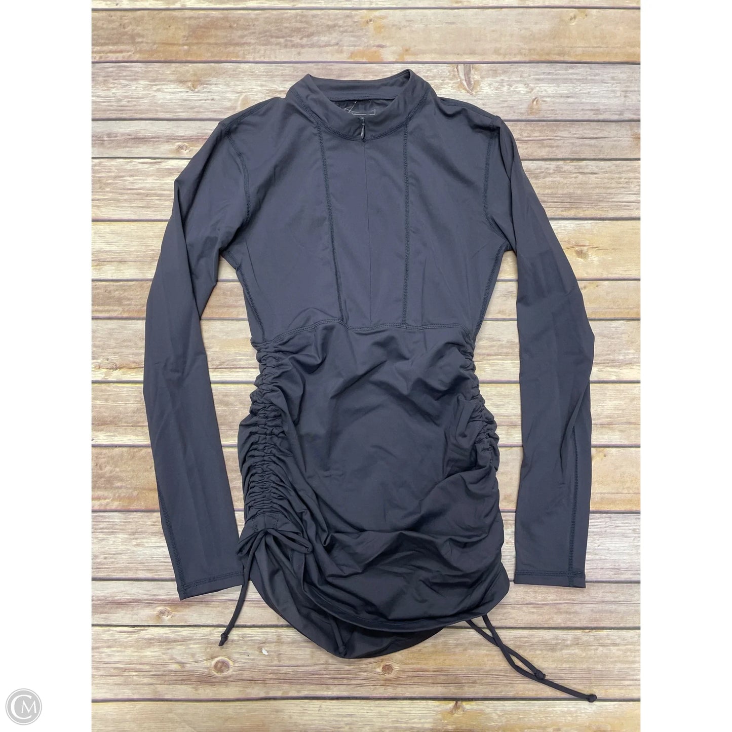 Athletic Top Long Sleeve Collar By Athleta In Grey, Size: Xs