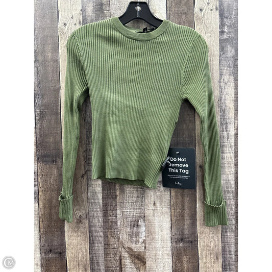 Top Long Sleeve By Lulus In Green, Size: Xs
