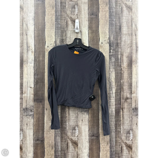 Top Long Sleeve By Abercrombie And Fitch In Black, Size: S