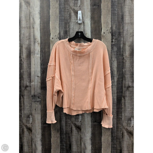 Top Long Sleeve By We The Free In Peach, Size: Xs