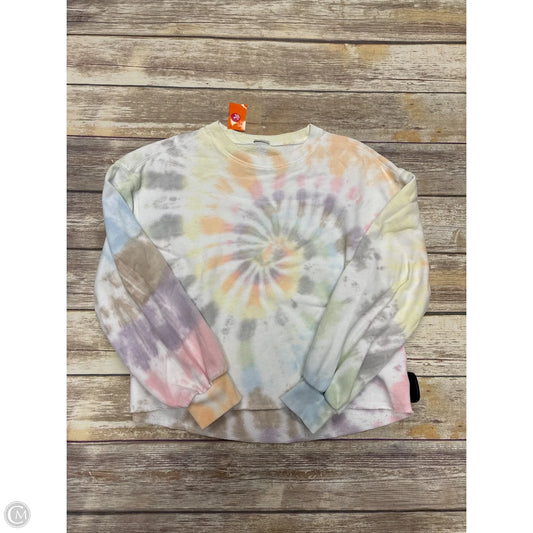 Sweatshirt Crewneck By Abercrombie And Fitch In Tie Dye Print, Size: S