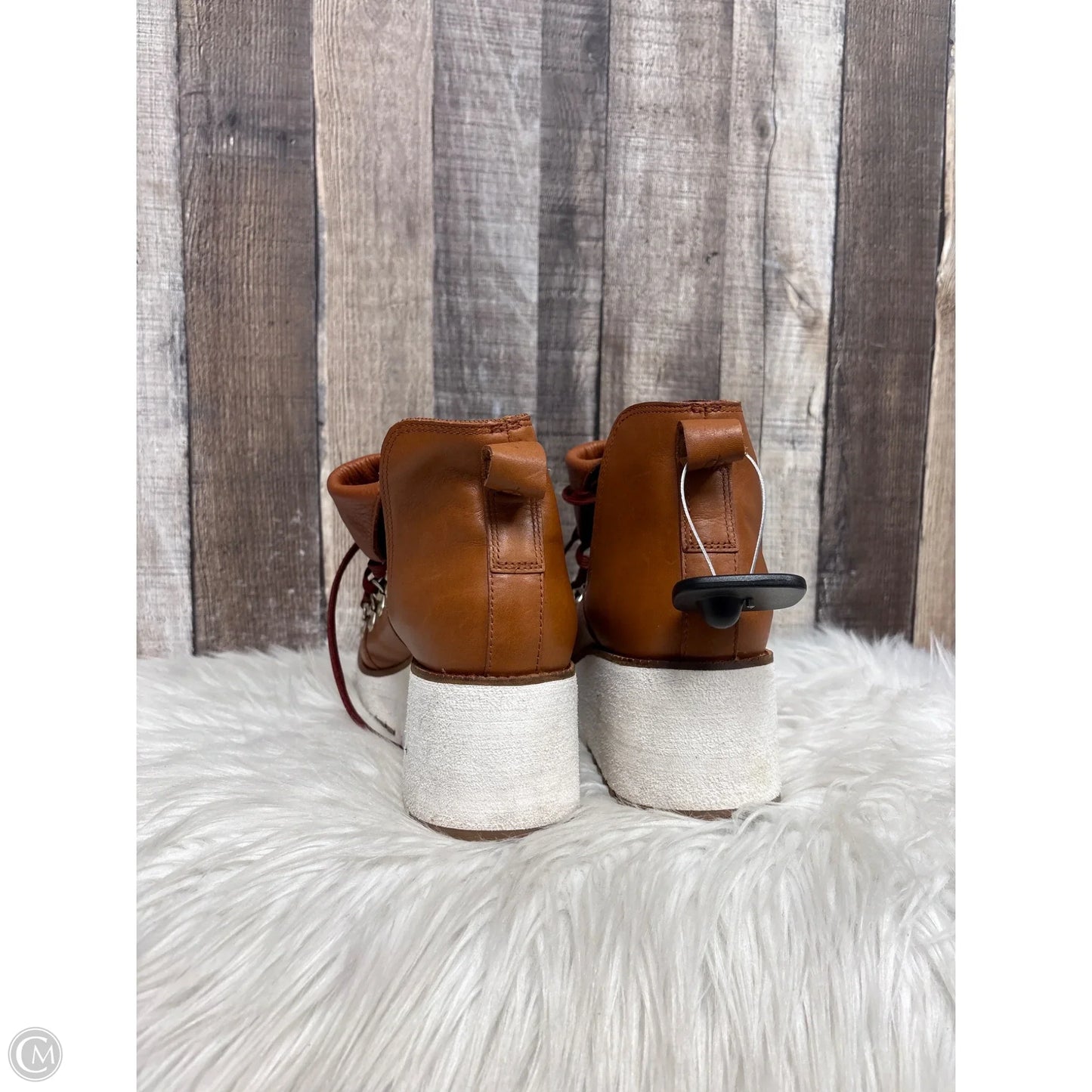 Boots Ankle Heels By Cole-haan In Brown, Size: 10