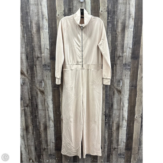 Jumpsuit By Clothes Mentor In Ivory, Size: L