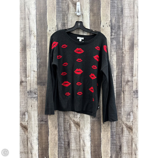 Sweater By New York And Co In Black & Red, Size: L