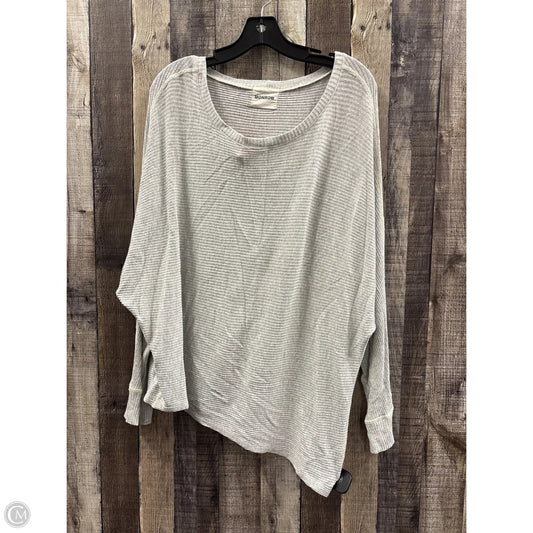 Top Long Sleeve By Monrow In Grey, Size: M