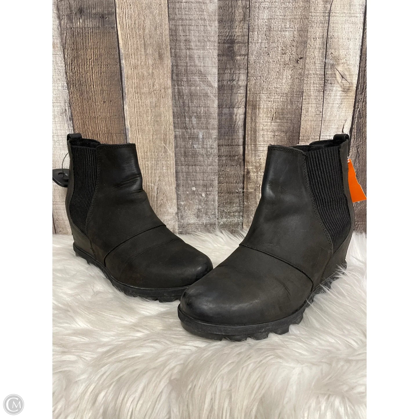 Boots Ankle Heels By Sorel In Black, Size: 9.5