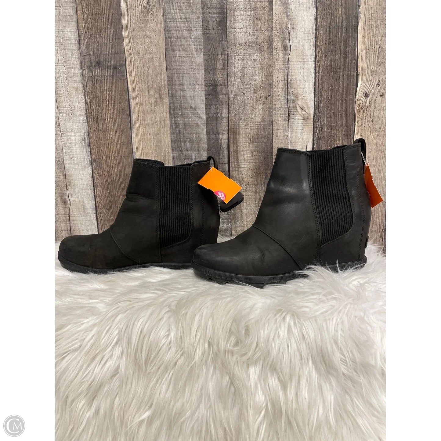 Boots Ankle Heels By Sorel In Black, Size: 9.5