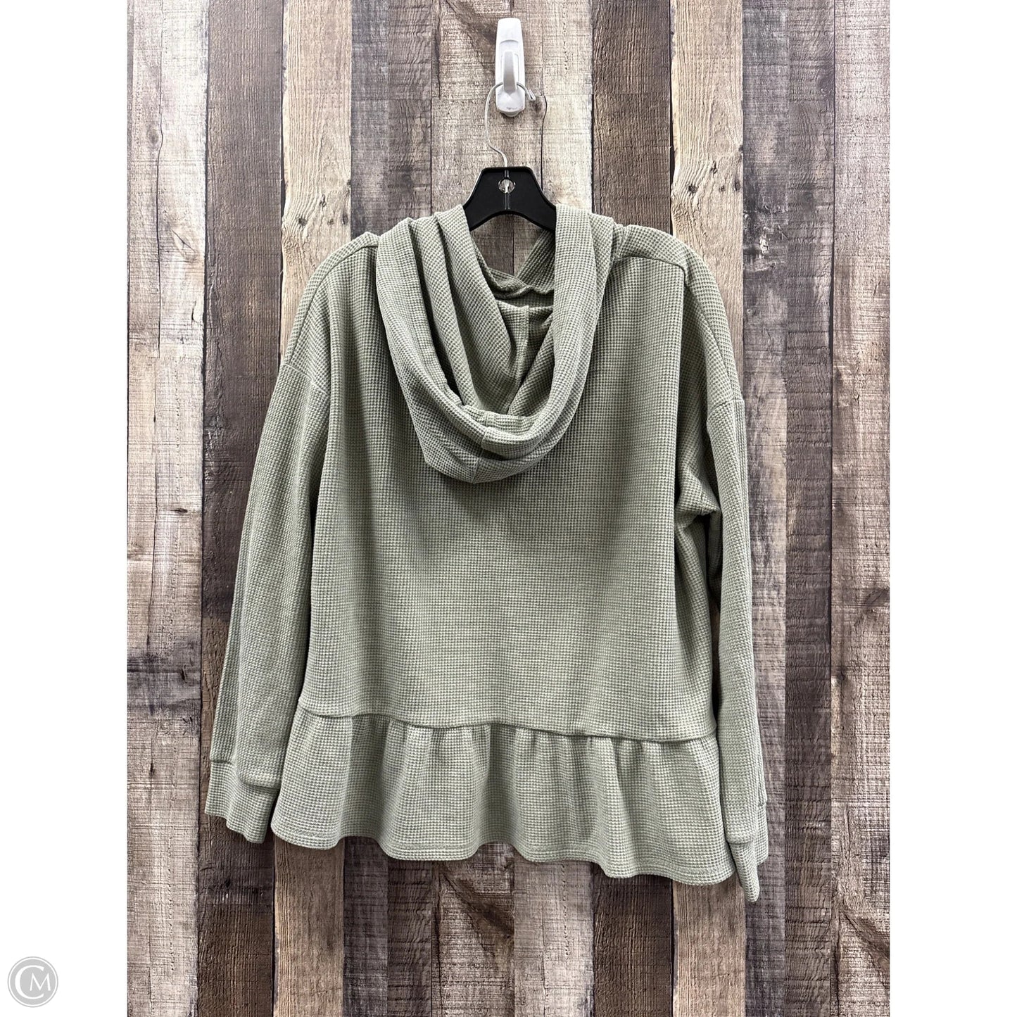 Sweatshirt Hoodie By Wishlist In Green, Size: M