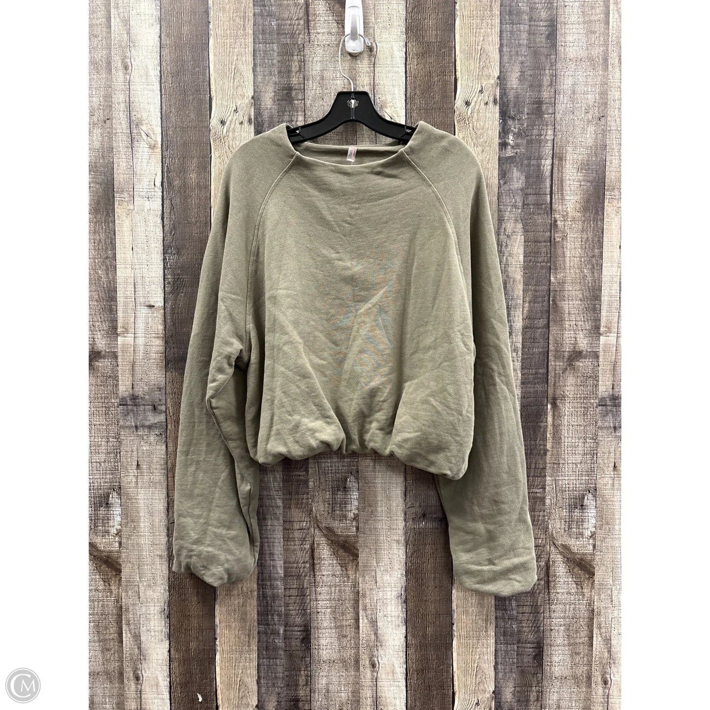 Sweatshirt Crewneck By Free People In Green, Size: M