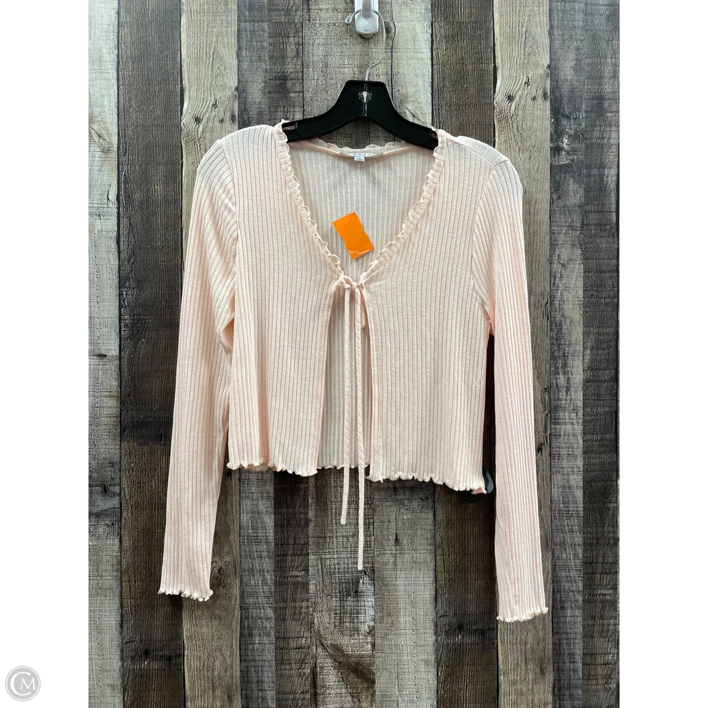 Cardigan By Gaze In Peach, Size: M