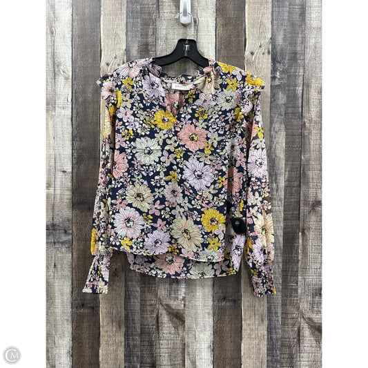 Top Long Sleeve By Philosophy In Floral Print, Size: Sp