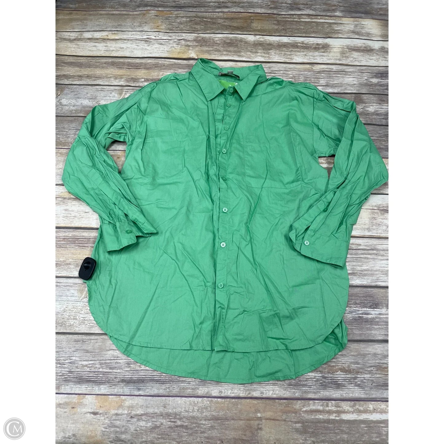 Top Long Sleeve By Loft In Green, Size: L