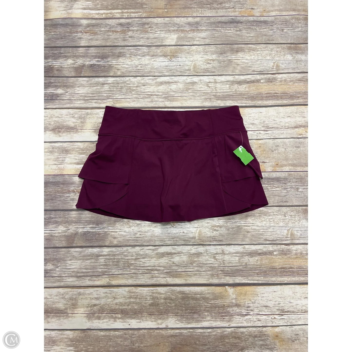Athletic Skort By Athleta In Maroon, Size: L