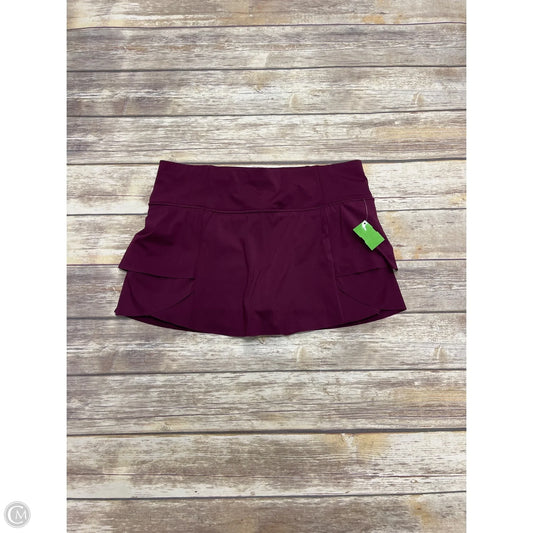 Athletic Skort By Athleta In Maroon, Size: L