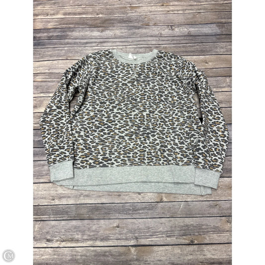 Sweatshirt Crewneck By Cme In Animal Print, Size: M