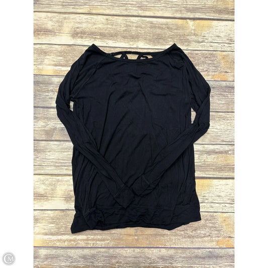 Athletic Top Long Sleeve Crewneck By Gaiam In Black, Size: M