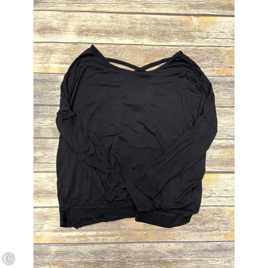Athletic Top Long Sleeve Crewneck By Gaiam In Black, Size: Xs