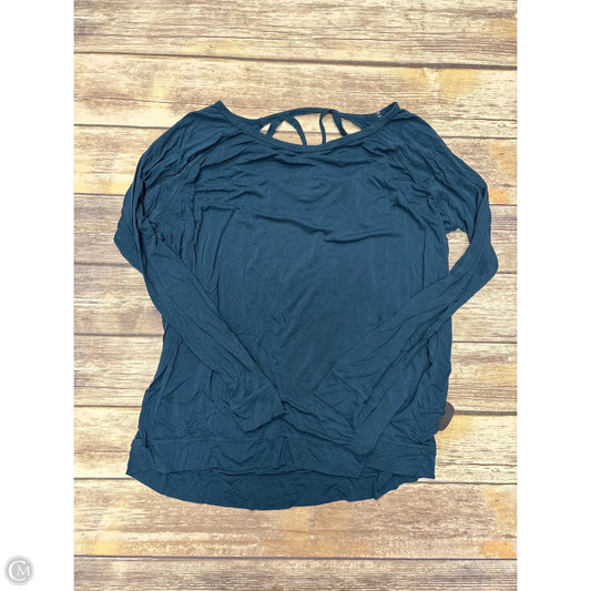 Athletic Top Long Sleeve Crewneck By Gaiam In Blue, Size: Xl