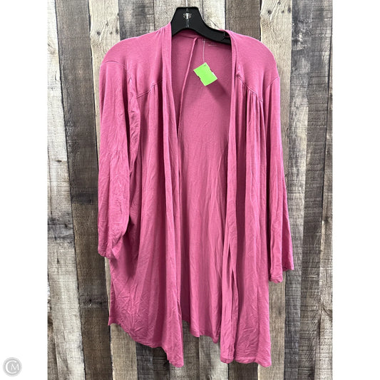 Cardigan By Lane Bryant In Pink, Size: 2x