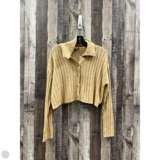 Sweater Cardigan By Wild Fable In Tan, Size: M