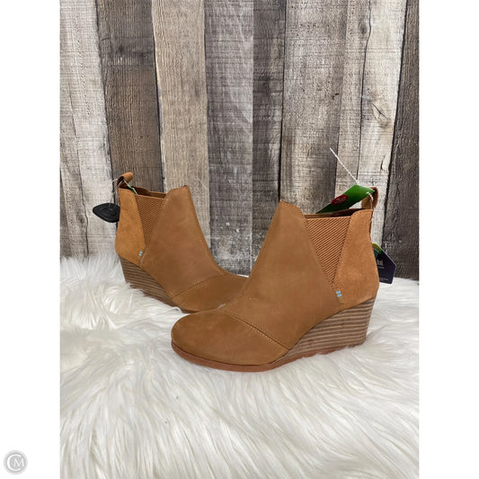 Boots Ankle Heels By Toms In Brown, Size: 6.5
