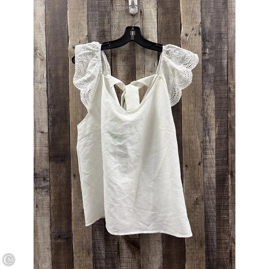 Top Sleeveless By Cmf In White, Size: Xl