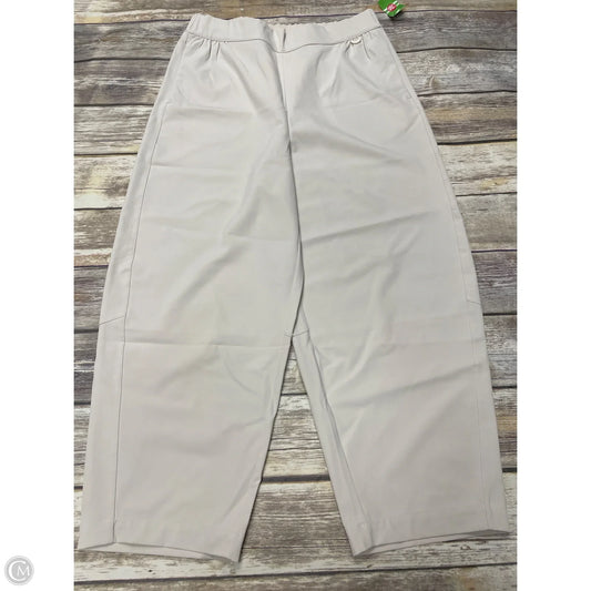 Athletic Pants By Nike In Ivory, Size: L