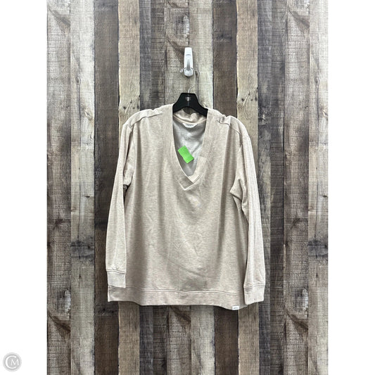 Top Long Sleeve By Orvis In Tan, Size: M