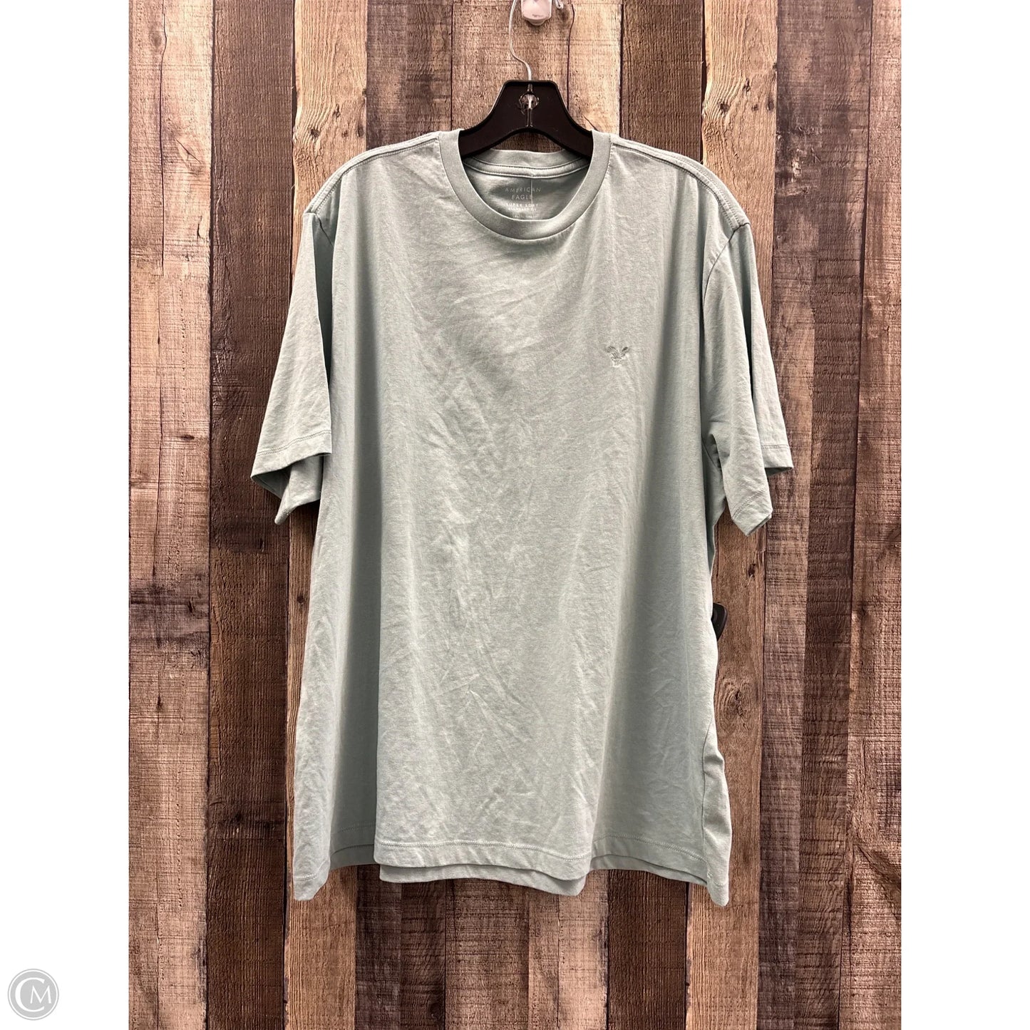 Top Short Sleeve By American Eagle In Green, Size: Xl
