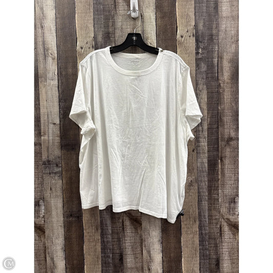 Top Short Sleeve By Old Navy In White, Size: Xxl
