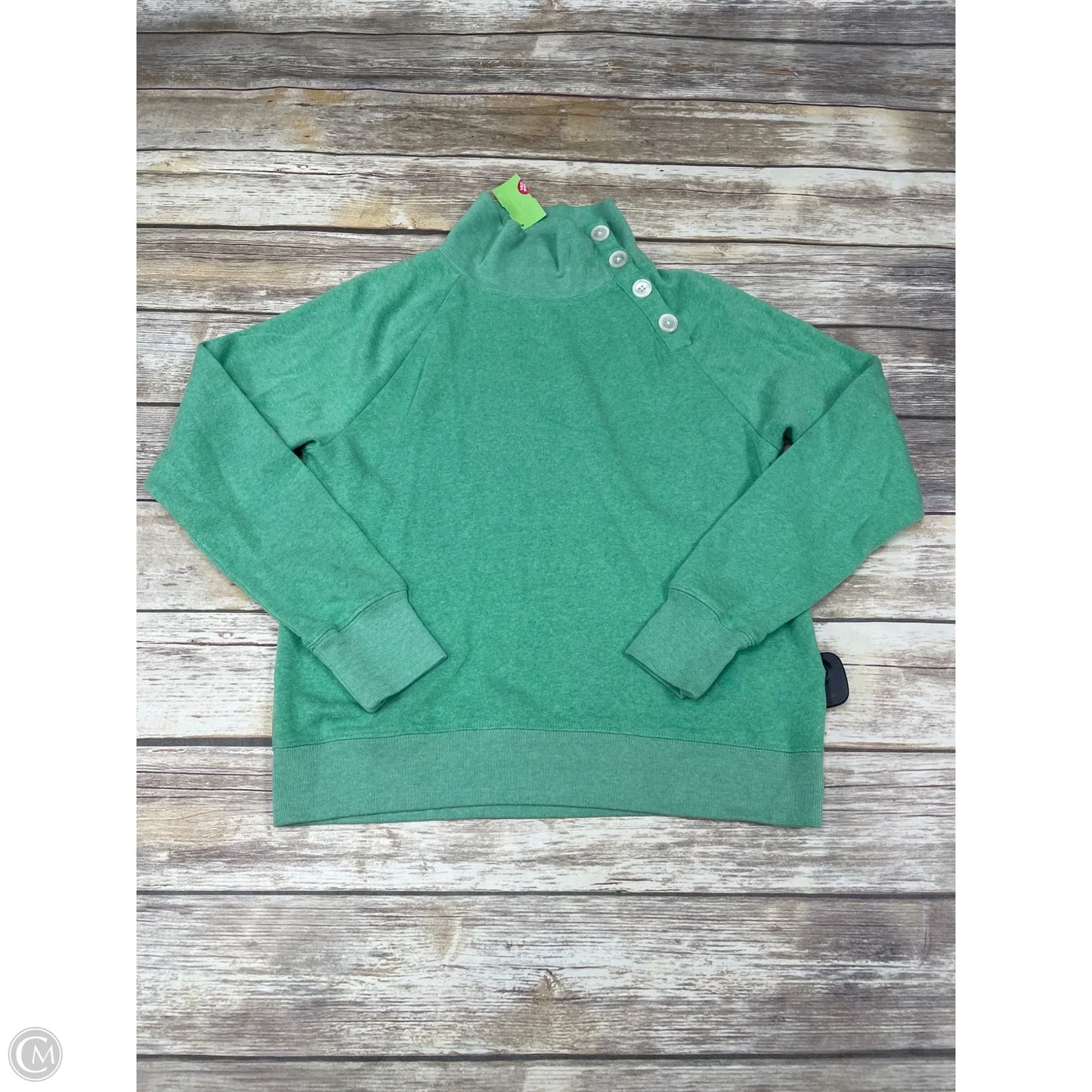Top Long Sleeve By J. Crew In Green, Size: S