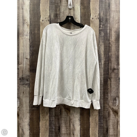 Sweatshirt Crewneck By Mondetta In Grey, Size: M
