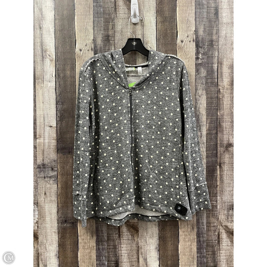 Sweatshirt Hoodie By Onque In Cream & Grey, Size: M