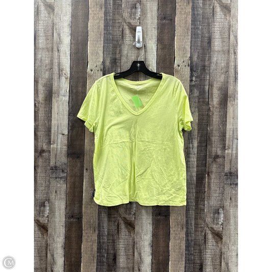 Top Short Sleeve By Old Navy In Yellow, Size: M