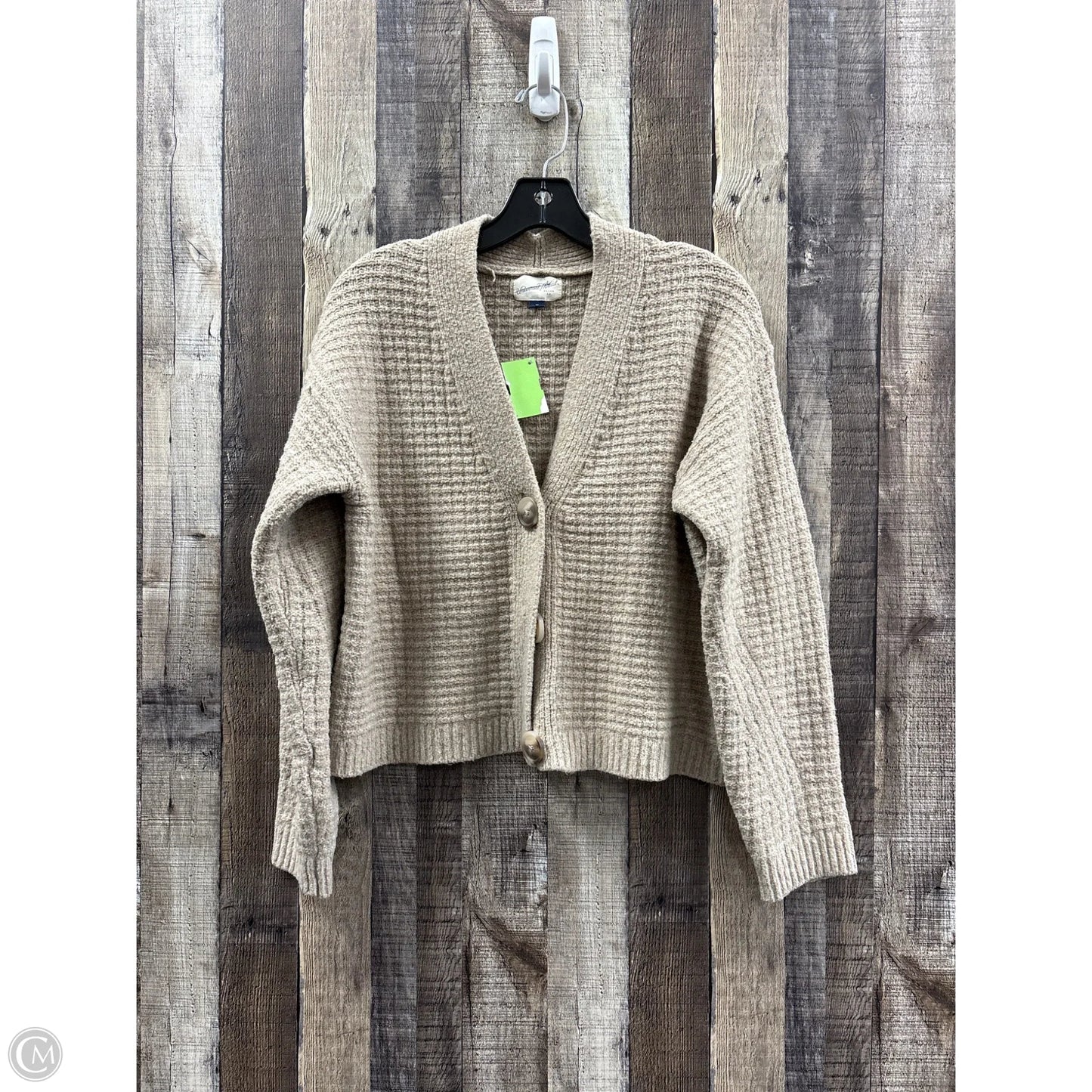 Sweater Cardigan By Universal Thread In Taupe, Size: M