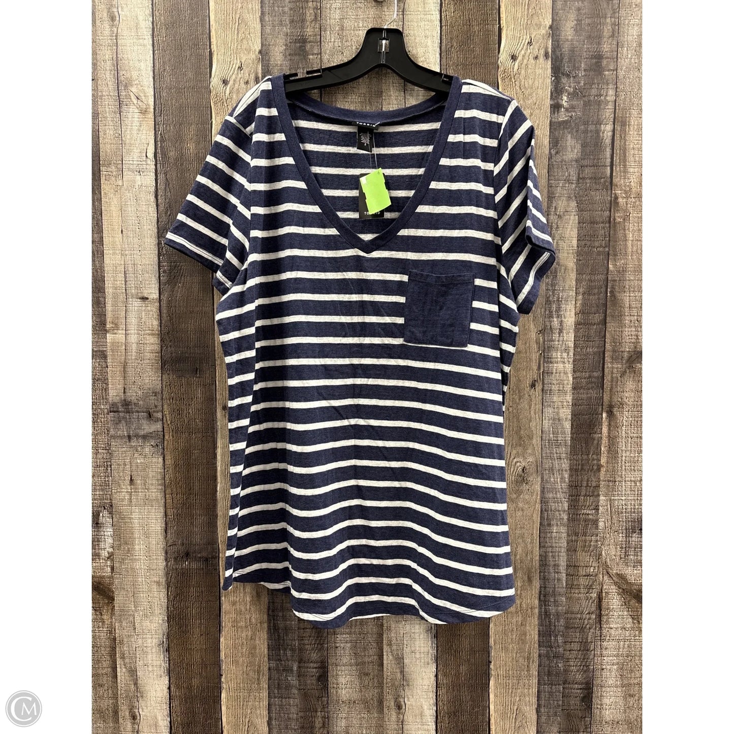 Top Short Sleeve Basic By Torrid In Blue, Size: 2x