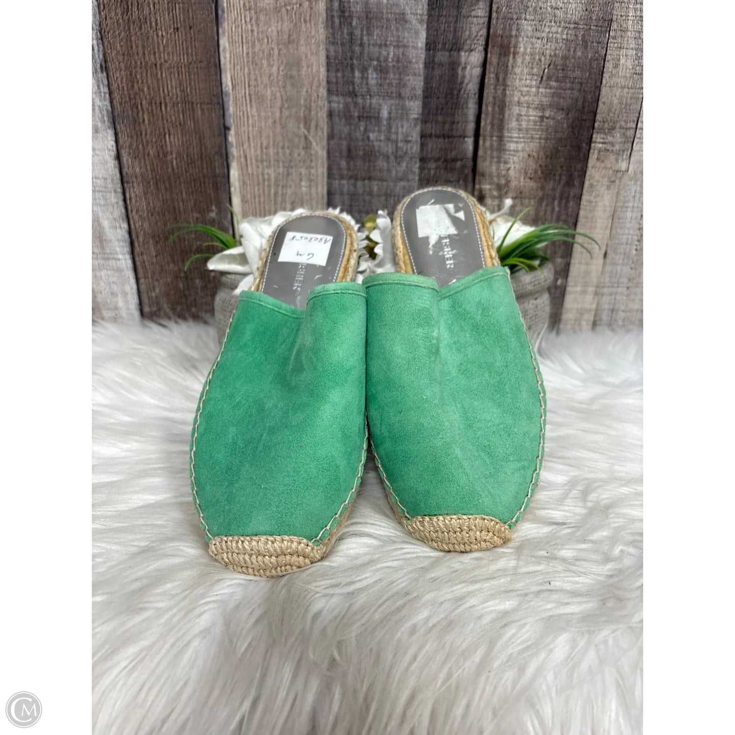 Shoes Flats By Eileen Fisher In Green, Size: 6