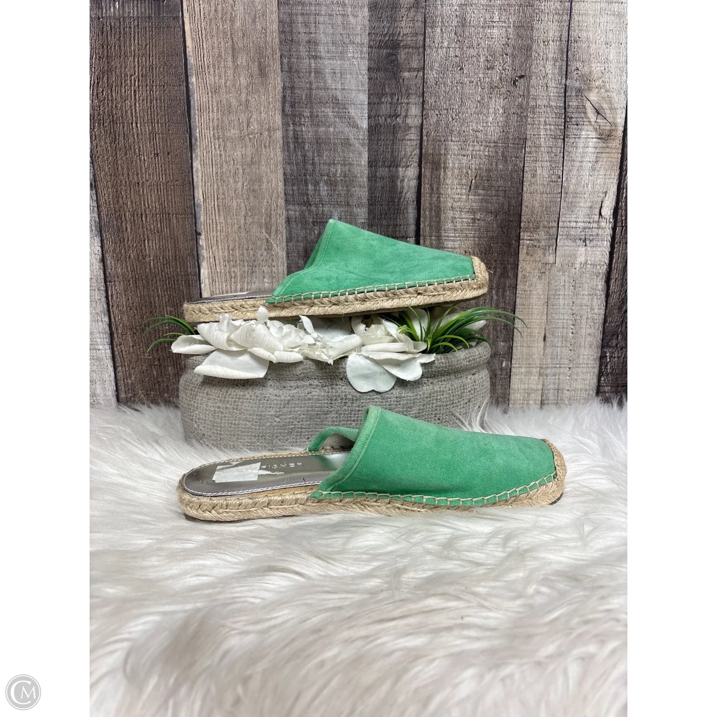 Shoes Flats By Eileen Fisher In Green, Size: 6