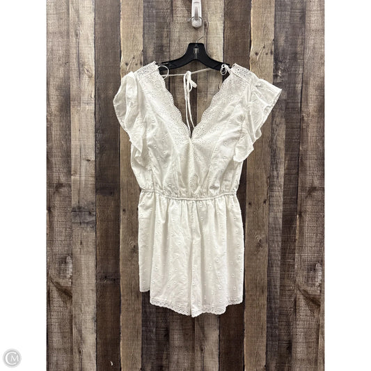 Romper By Blue Rain In White, Size: S