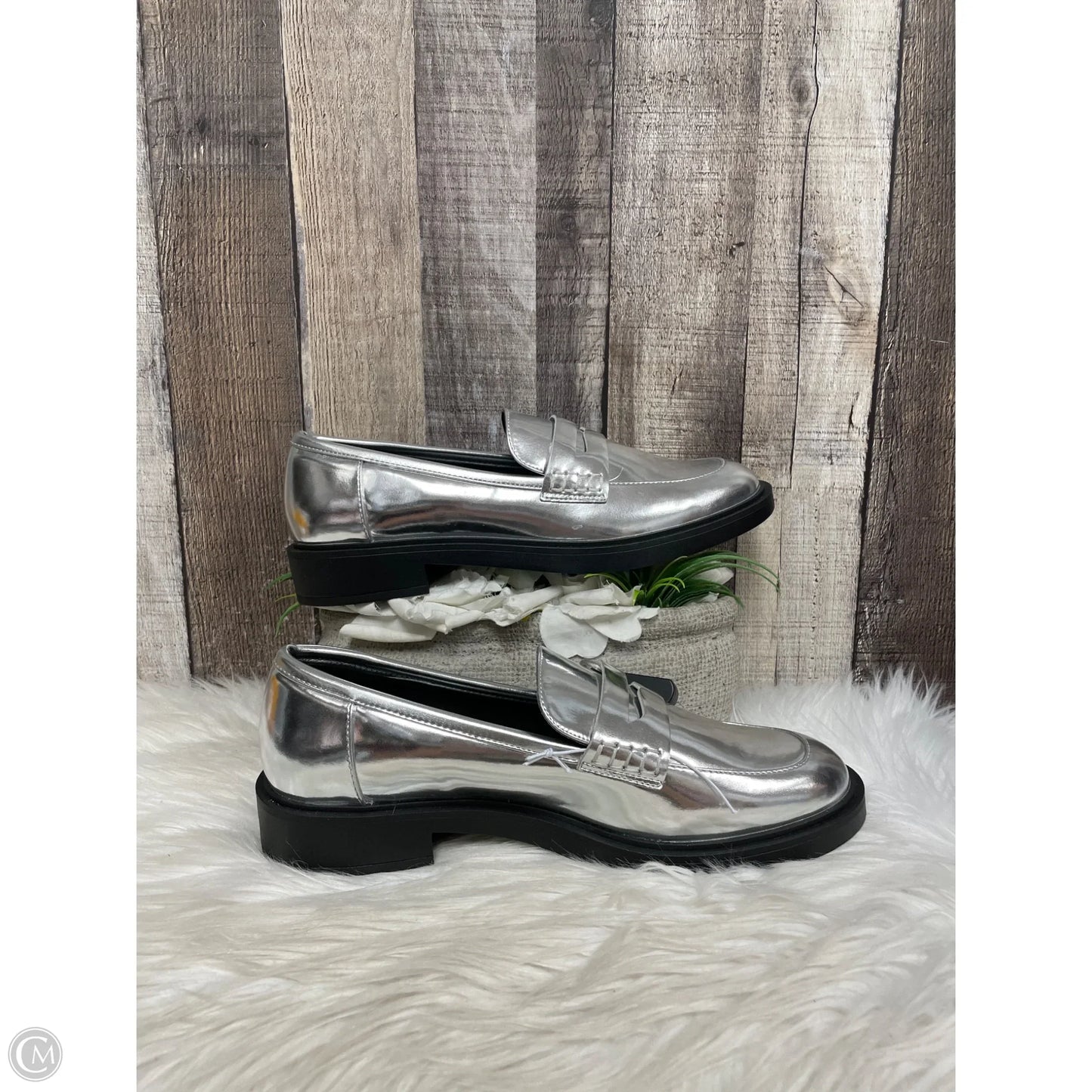 Shoes Flats By A New Day In Silver, Size: 9.5