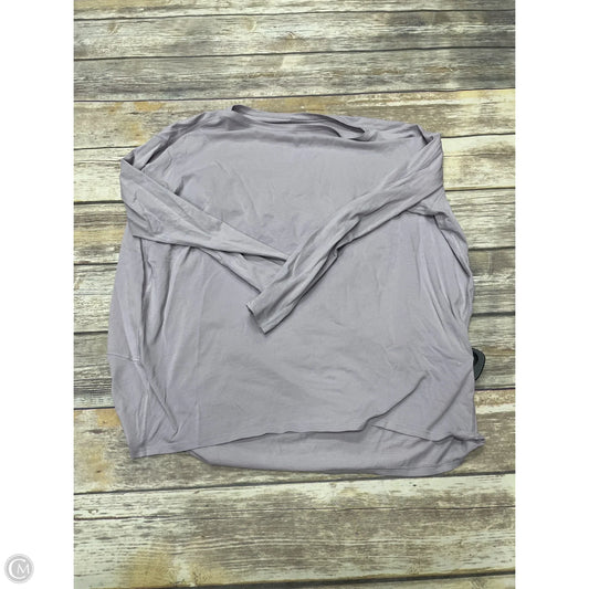 Athletic Top Long Sleeve Crewneck By Lululemon In Purple, Size: L
